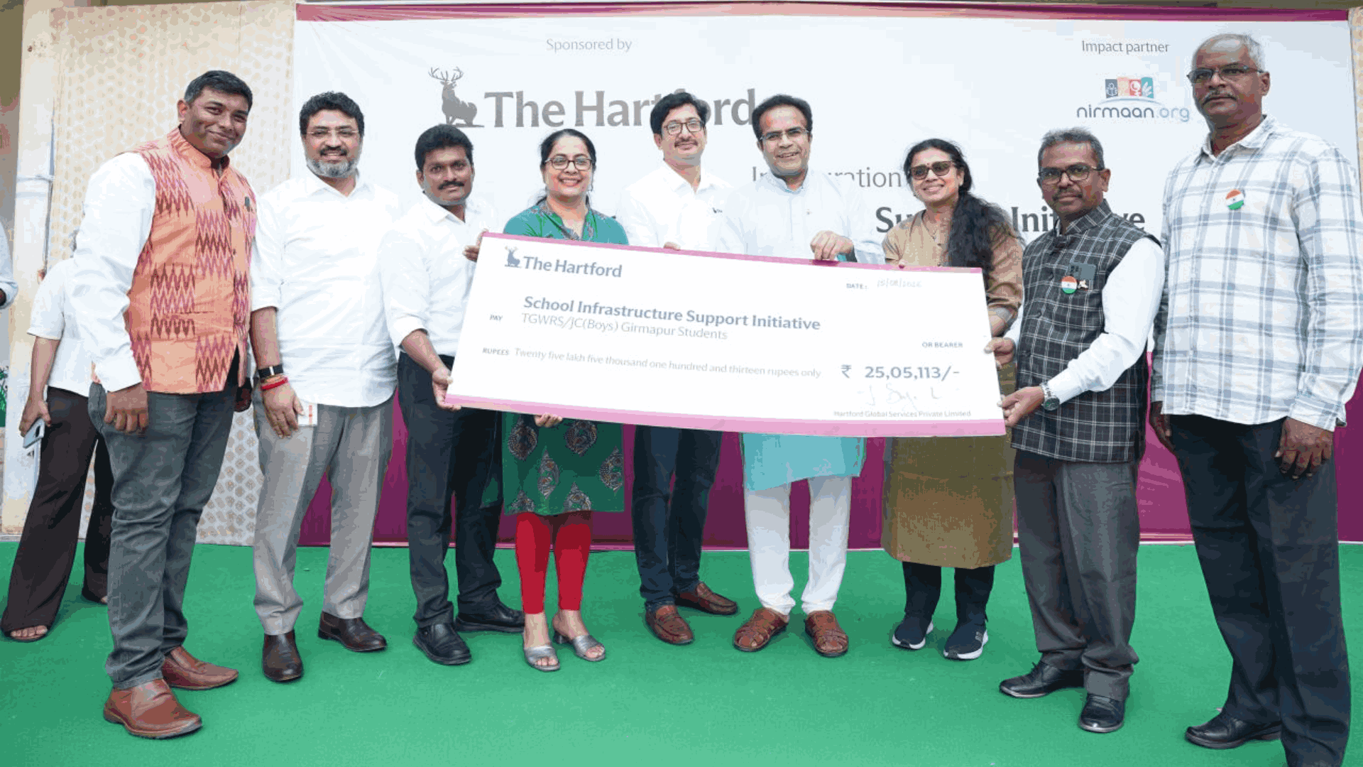 The Hartford India and Nirmaan Transform Learning Spaces at Girmapur