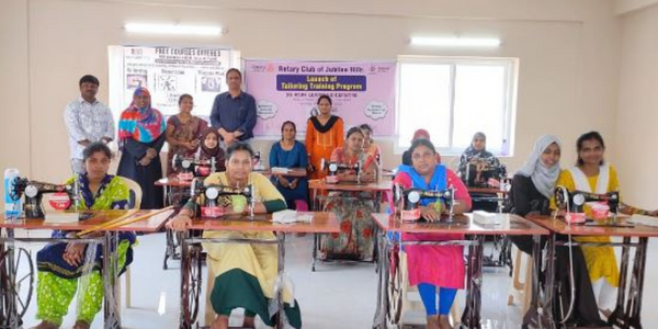 Rotary has launched a tailoring training program