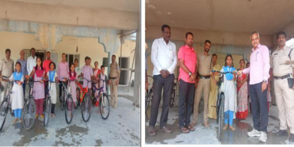 Bhumi Foundation Bicycles Distribution At  Government School