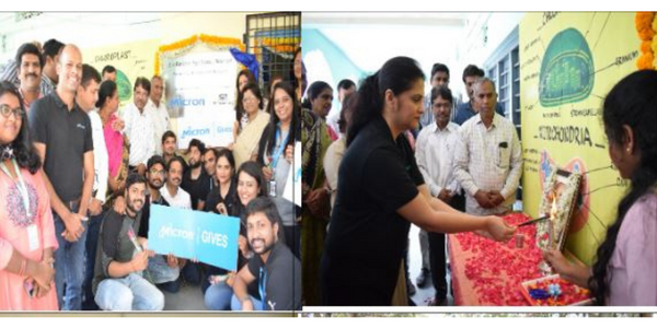 New digital Lab was Inaugurated by Micron at ZPHS Nizampet.
