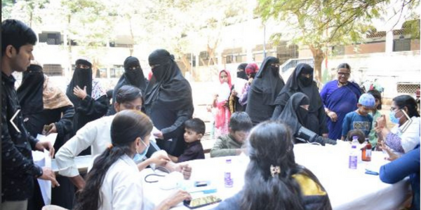 Cohance Lifesciences organized a free health camp in Anjuman high school, Bholakpur, Musheerabad.