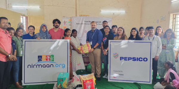 Ration Kits Distribution from  PepsicoGBS Leadership at Orphan Home Dood bowli, Bahadurpura