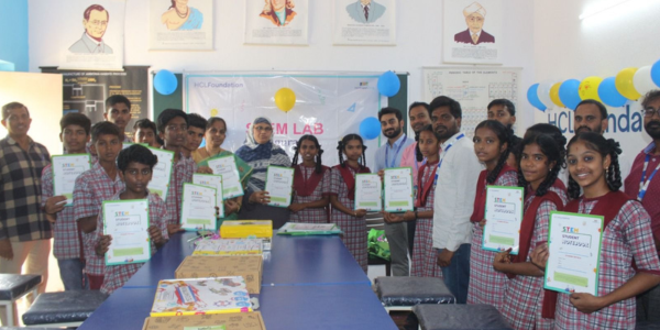 Collaboration with HCL Foundation Launched STEM Lab in GHS Langarhouz