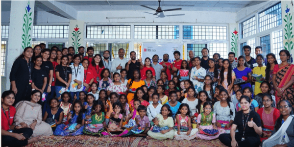 DBS Tech India Volunteers Visited Orphanage for Volunteering under Project Unnati