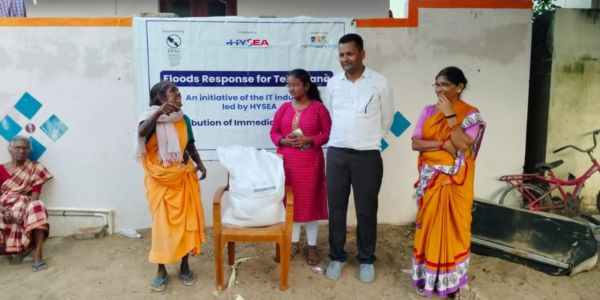 Infosys Foundation and Nirmaan Organization Deliver 2,000 Flood Relief Kits to Support Mahabubabad and Khammam