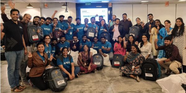 AMD Volunteers Rally to Support Flood-Affected Families and Students in Telangana